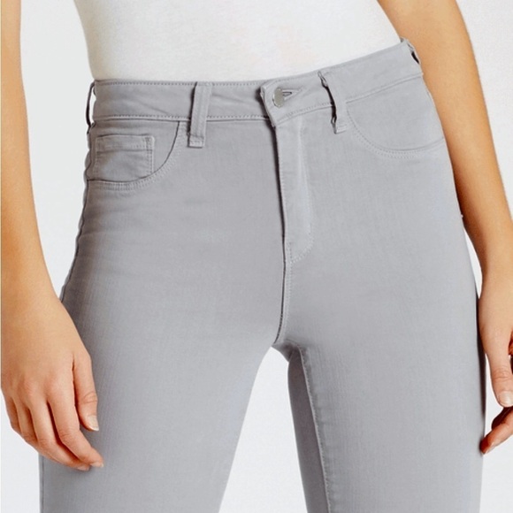 NWT L’AGENCE High Rise Grey Stretch Denim Smoothing‎ Marguerite Skinny Jeans 25 - Picture 6 of 6